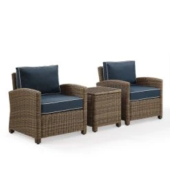 Discount ???? Crosley Furniture Bradenton Navy Cushions Wicker Outdoor Conversation Set ⌛ -Crosley Furniture Shop unnamed file 2170