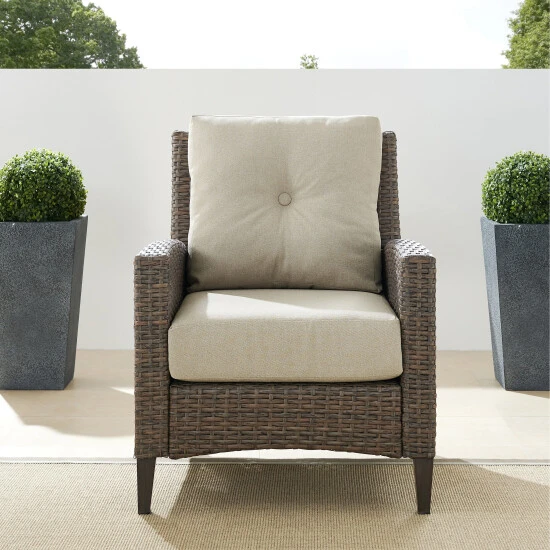 Best Sale ???? Crosley Furniture Rockport Outdoor Wicker High Back Arm Chair ✨ 4 Best Sale ???? Crosley Furniture Rockport Outdoor Wicker High Back Arm Chair ✨ - Image 2