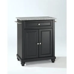 Flash Sale ???? Crosley Furniture Cambridge Solid Granite Top Portable Kitchen Island In Black Finish - N/A ???? -Crosley Furniture Shop unnamed file 2287