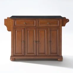 Hot Sale ???? Crosley Furniture Alexandria Solid Black Granite Top Kitchen Island In Classic Cherry Finish ⌛ -Crosley Furniture Shop unnamed file 2302