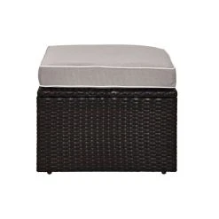 Best Pirce ???? Crosley Furniture Palm Harbour Wicker Ottoman In Brown With Gray Cushions ???? -Crosley Furniture Shop unnamed file 2309