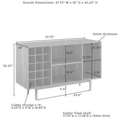 Best Pirce ???? Crosley Furniture Liam Wine Storage Sideboard - 18'x47.75"x30.25" Walnut ???? 16 Best Pirce ???? Crosley Furniture Liam Wine Storage Sideboard - 18'x47.75"x30.25" Walnut ???? -Crosley Furniture Shop unnamed file 2323