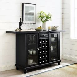 Best reviews of ⭐ Crosley Furniture Cambridge Sliding Top Bar Cabinet In Black Finish - N/A ✨ -Crosley Furniture Shop unnamed file 2369