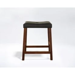 Brand new ???? Crosley Furniture Classic Cherry 24-inch Upholstered Saddle Seat Bar Stools (Set Of 2) ???? -Crosley Furniture Shop unnamed file 2392