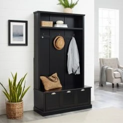 New ???? Crosley Furniture Ellison Hall Tree - 18"x42.5"x74.13" Navy ????