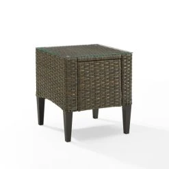Budget ???? Crosley Furniture Rockport Outdoor Wicker Side Table - 20"x20"x22.25" ???? -Crosley Furniture Shop unnamed file 2411