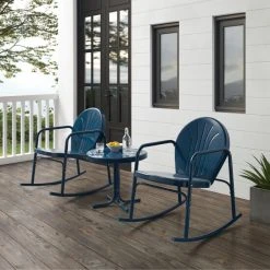 Best reviews of ???? Crosley Furniture Griffith 3Pc Outdoor Rocking Chair Set Red ⌛