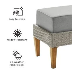 Best Sale ???? Crosley Furniture Capella 2Pc Outdoor Wicker Ottoman Set ???? -Crosley Furniture Shop unnamed file 2490