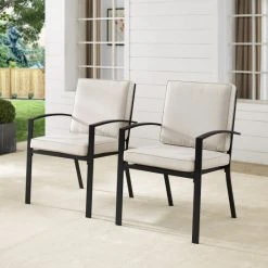 Promo ⌛ Crosley Furniture Kaplan 2Pc Outdoor Dining Chair Set ????