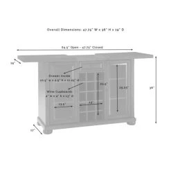 Coupon ⭐ Crosley Furniture Alexandria Sliding Top Bar Cabinet- Vintage Mahogany ⭐ -Crosley Furniture Shop unnamed file 2522