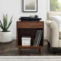 Deals ???? Crosley Furniture Liam Record Storage End Table - 25.5"H X 20"W X 15.75"D ???? -Crosley Furniture Shop unnamed file 2626