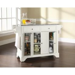 Best deal ⌛ Crosley Furniture LaFayette Solid Granite Top Kitchen Island In White Finish ????