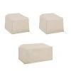 Discount ???? Crosley Furniture 3Pc Furniture Cover Set Tan Loveseat, 2 Chairs ✔️ -Crosley Furniture Shop unnamed file 265