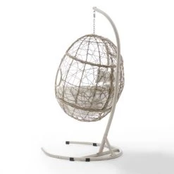 Brand new ✨ Crosley Furniture Cleo Outdoor/ Indoor Wicker Hanging Egg Chair - 42"W X 42"D X 81"H ???? -Crosley Furniture Shop unnamed file 2650