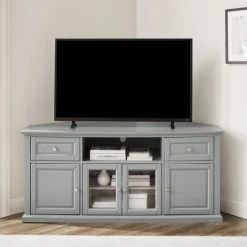 Brand new ???? Crosley Furniture 60" Corner Tv Stand - 23.5"x59.75"x26.38" ✔️ -Crosley Furniture Shop unnamed file 2683
