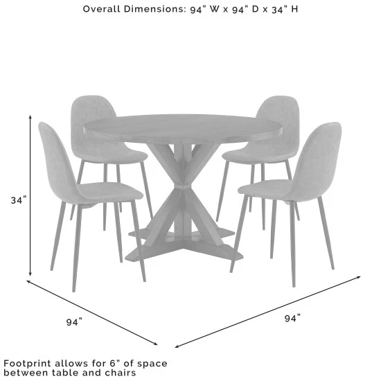 Coupon ???? Crosley Furniture Hayden 5Pc Round Dining Set W/Weston Chairs ???? 9 Coupon ???? Crosley Furniture Hayden 5Pc Round Dining Set W/Weston Chairs ???? - Image 7