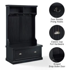 Best Sale ???? Crosley Furniture Seaside Distressed Black Wood Hall Tree ???? 16 Best Sale ???? Crosley Furniture Seaside Distressed Black Wood Hall Tree ???? -Crosley Furniture Shop unnamed file 2736
