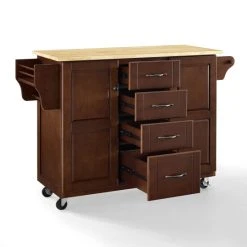 Top 10 ???? Crosley Furniture Eleanor Natural Wood Top Kitchen Cart ???? -Crosley Furniture Shop unnamed file 2831