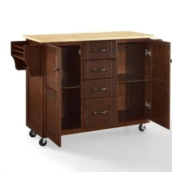 Top 10 ???? Crosley Furniture Eleanor Natural Wood Top Kitchen Cart ???? -Crosley Furniture Shop unnamed file 2832