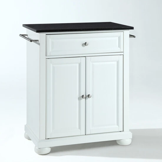 Deals ???? Crosley Furniture Alexandria Solid Black Granite Top Portable Kitchen Island In White Finish ???? 7 Deals ???? Crosley Furniture Alexandria Solid Black Granite Top Portable Kitchen Island In White Finish ???? - Image 5
