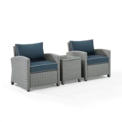 Outlet ???? Crosley Furniture Bradenton 3Pc Outdoor Wicker Armchair Set ???? -Crosley Furniture Shop unnamed file 2955