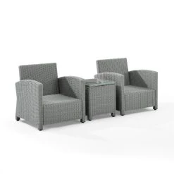 Outlet ???? Crosley Furniture Bradenton 3Pc Outdoor Wicker Armchair Set ???? -Crosley Furniture Shop unnamed file 2958