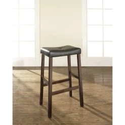 Best Pirce ???? Crosley Furniture Upholstered Saddle Seat Barstool In Mahogany With 29-inch Seat Height (Set Of 2) ????