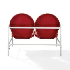 Best Sale ✨ Crosley Furniture Griffith Red Finish Metal Outdoor Loveseat ???? -Crosley Furniture Shop unnamed file 2970