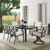 Brand new ✔️ Crosley Furniture Kaplan 7-piece Oil-rubbed Outdoor Dining Set With 2 Swivel Chairs ????