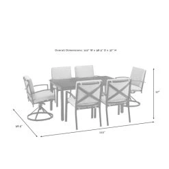 Brand new ✔️ Crosley Furniture Kaplan 7-piece Oil-rubbed Outdoor Dining Set With 2 Swivel Chairs ???? -Crosley Furniture Shop unnamed file 2984
