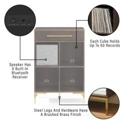 Outlet ???? Crosley Furniture Juno Record Storage Cube Bookcase With Speaker ???? -Crosley Furniture Shop unnamed file 3020