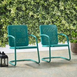 Deals ???? Crosley Furniture Bates Chair In Turquoise (Set Of Two) ????