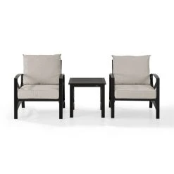 Best deal ???? Crosley Furniture Kaplan 3 Pc Outdoor Seating Set With Oatmeal Cushion - Two Chairs, Side Table ???? -Crosley Furniture Shop unnamed file 3069