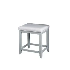 Top 10 ???? Crosley Furniture Vista Stool In Vintage Grey With Dove Grey Linen ⌛