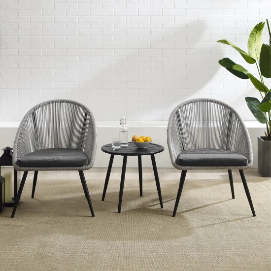 Best Sale ???? Crosley Furniture Aspen 3Pc Outdoor Rope Chair Set - 20.5"x82"x31.5" ???? 4 Best Sale ???? Crosley Furniture Aspen 3Pc Outdoor Rope Chair Set - 20.5"x82"x31.5" ???? - Image 2