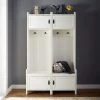 Top 10 ???? Crosley Furniture Fremont 2 Pc Entryway Kit - Two Towers In Distressed White - 45"W X 74.25"H X 18"D ???? -Crosley Furniture Shop unnamed file 3124