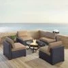 Best Pirce ???? Crosley Furniture Biscayne 5-piece Mist Wicker Outdoor Seating Set Of Four Center Chairs And Ashland Firepit ???? -Crosley Furniture Shop unnamed file 3153