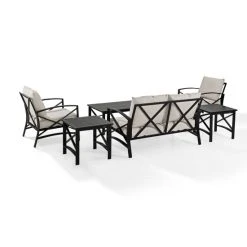 Cheap ❤️ Crosley Furniture Kaplan 6 Pc Outdoor Seating Set With Oatmeal Cushion - Loveseat, Two Chairs, Two Side Tables, Coffee Table ???? -Crosley Furniture Shop unnamed file 3202