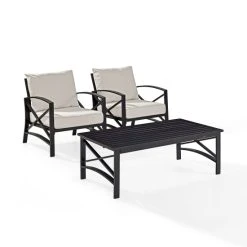 Wholesale ⌛ Crosley Furniture Kaplan 3 Pc Outdoor Seating Set With Oatmeal Cushion - Two Outdoor Chairs, Coffee Table ⭐ -Crosley Furniture Shop unnamed file 3233