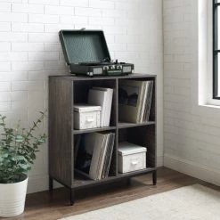 Budget ???? Crosley Furniture Jacobsen Record Storage Cube Bookcase - 28.5 "W X 13.5 "D X 33 "H ????