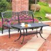 Hot Sale ???? Crosley Furniture Sedona 2 Piece Cast Aluminum Outdoor Conversation Seating Set - Loveseat & Cocktail Table Black Finish ???? -Crosley Furniture Shop unnamed file 3273
