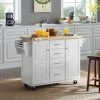 Buy ???? Crosley Furniture Elliott Kitchen Cart In White With Natural Top - 51.5 "W X 18 "D X 35.88 "H ???? -Crosley Furniture Shop unnamed file 3276