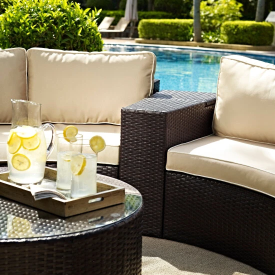 Deals ✨ Crosley Furniture Catalina Wicker Outdoor Arm Table ✨ 4 Deals ✨ Crosley Furniture Catalina Wicker Outdoor Arm Table ✨ - Image 2