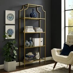 Wholesale ???? Crosley Furniture Aimee Glass Etagere - 36 "W X 12 "D X 80 "H ???? -Crosley Furniture Shop unnamed file 34