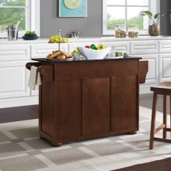 Promo ???? Crosley Furniture Eleanor Brown Wood/ Stainless Steel Top Kitchen Island ???? -Crosley Furniture Shop unnamed file 3404
