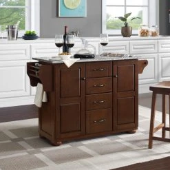 Best Sale ???? Crosley Furniture Eleanor Solid Granite Top Kitchen Island ✨