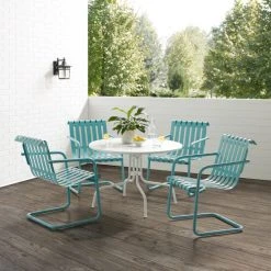 Wholesale ❤️ Crosley Furniture Gracie 5Pc Outdoor Metal Dining Set White Satin ????