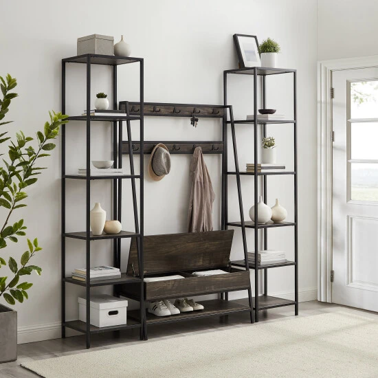 Budget ✨ Crosley Furniture Jacobsen 3Pc Entryway Set - 17"x76"x80.5" ???? 5 Budget ✨ Crosley Furniture Jacobsen 3Pc Entryway Set - 17"x76"x80.5" ???? - Image 3
