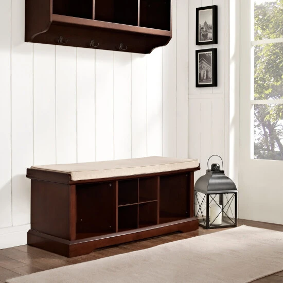 Top 10 ???? Crosley Furniture Brennan Mahogany Wood Entryway Storage Bench - 42 "W X 16.5 "D X 18.25 "H ???? 3 Top 10 ???? Crosley Furniture Brennan Mahogany Wood Entryway Storage Bench - 42 "W X 16.5 "D X 18.25 "H ????