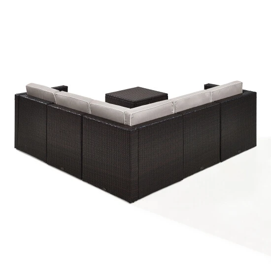 Budget ???? Crosley Furniture Palm Harbor 6 Piece Outdoor Wicker Seating Set With Grey Cushions ???? 10 Budget ???? Crosley Furniture Palm Harbor 6 Piece Outdoor Wicker Seating Set With Grey Cushions ???? - Image 8